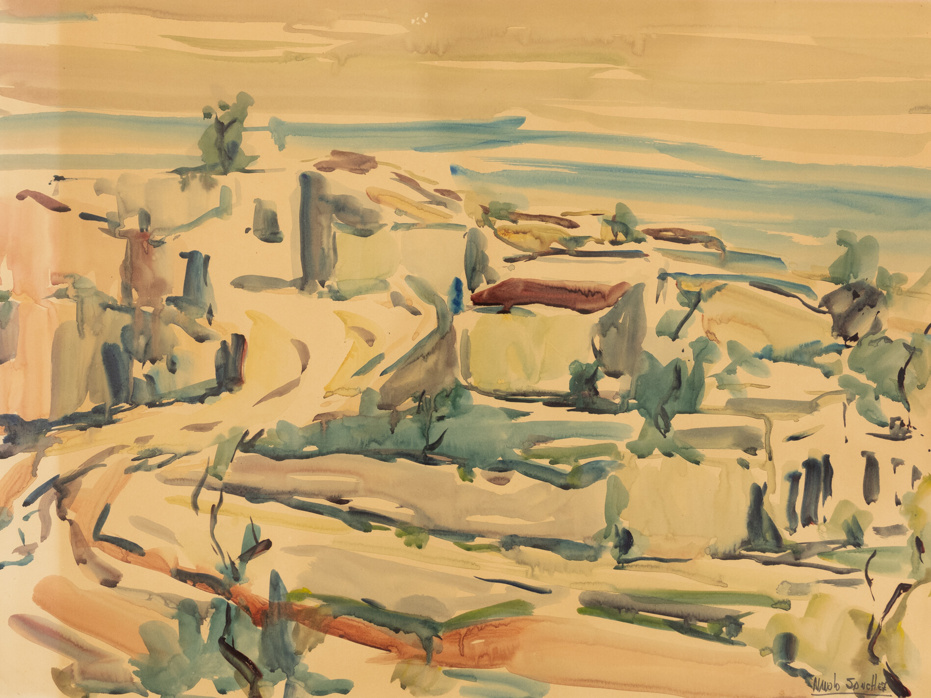 Paisaje. Manuel Sánchez Rodríguez