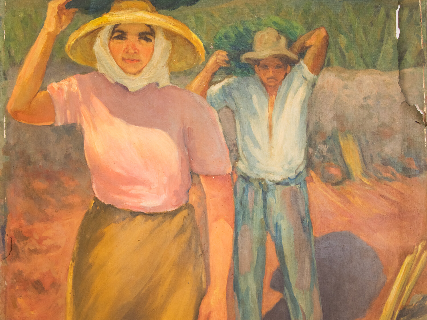 Acarreando fruta. Eva Fernández Guigou, TF.