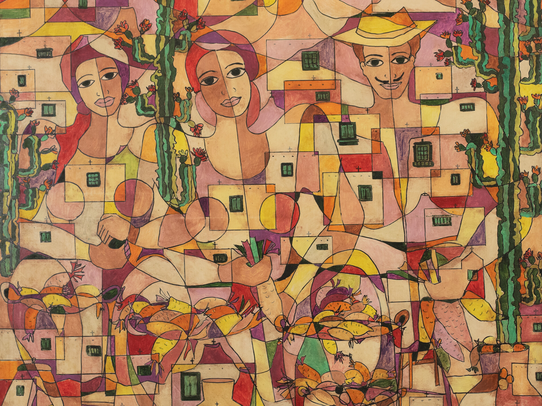 Abstracción con figuras. J. Carlos Mayor T.