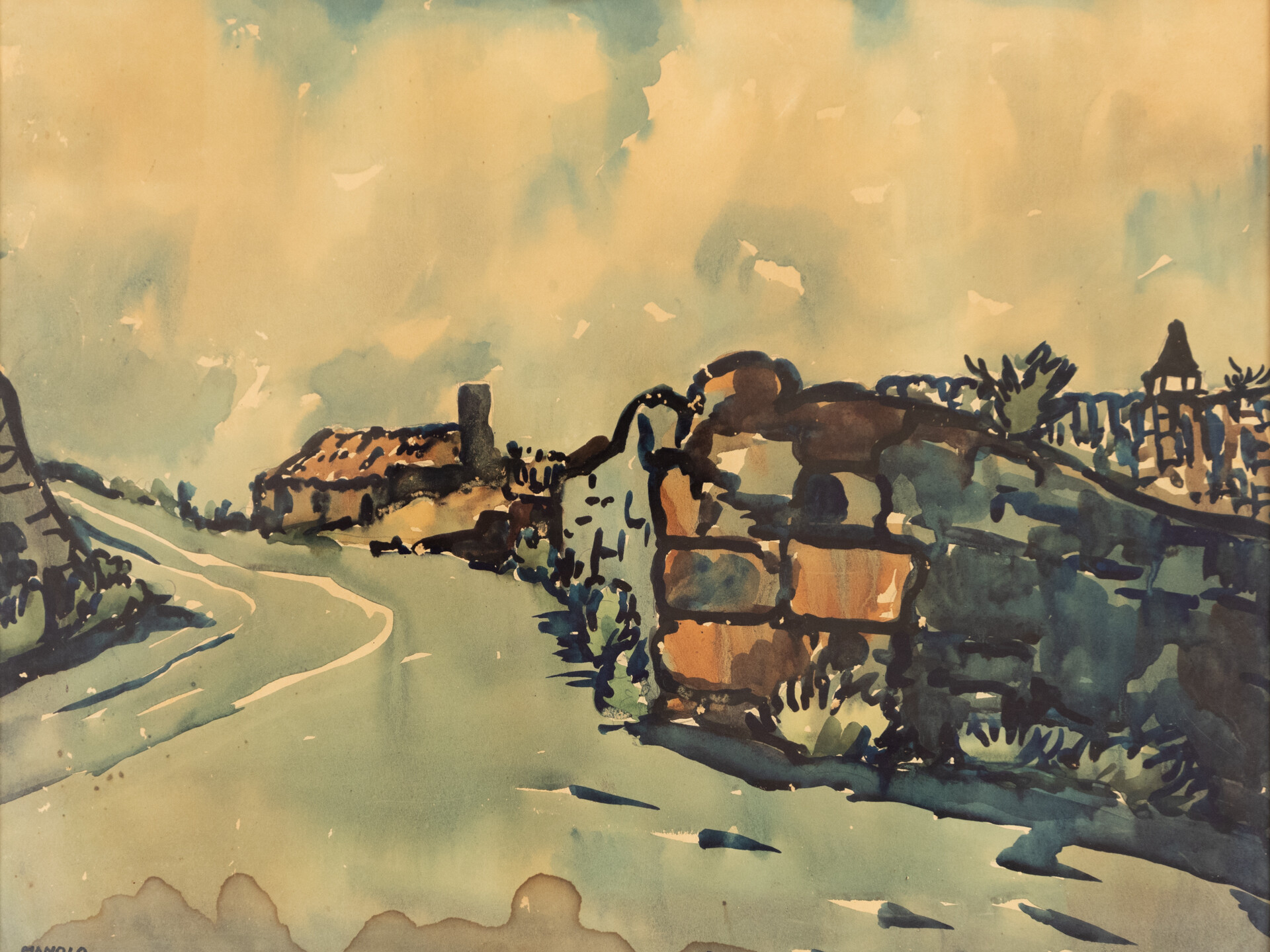 Paisaje canario. Manolo Millares