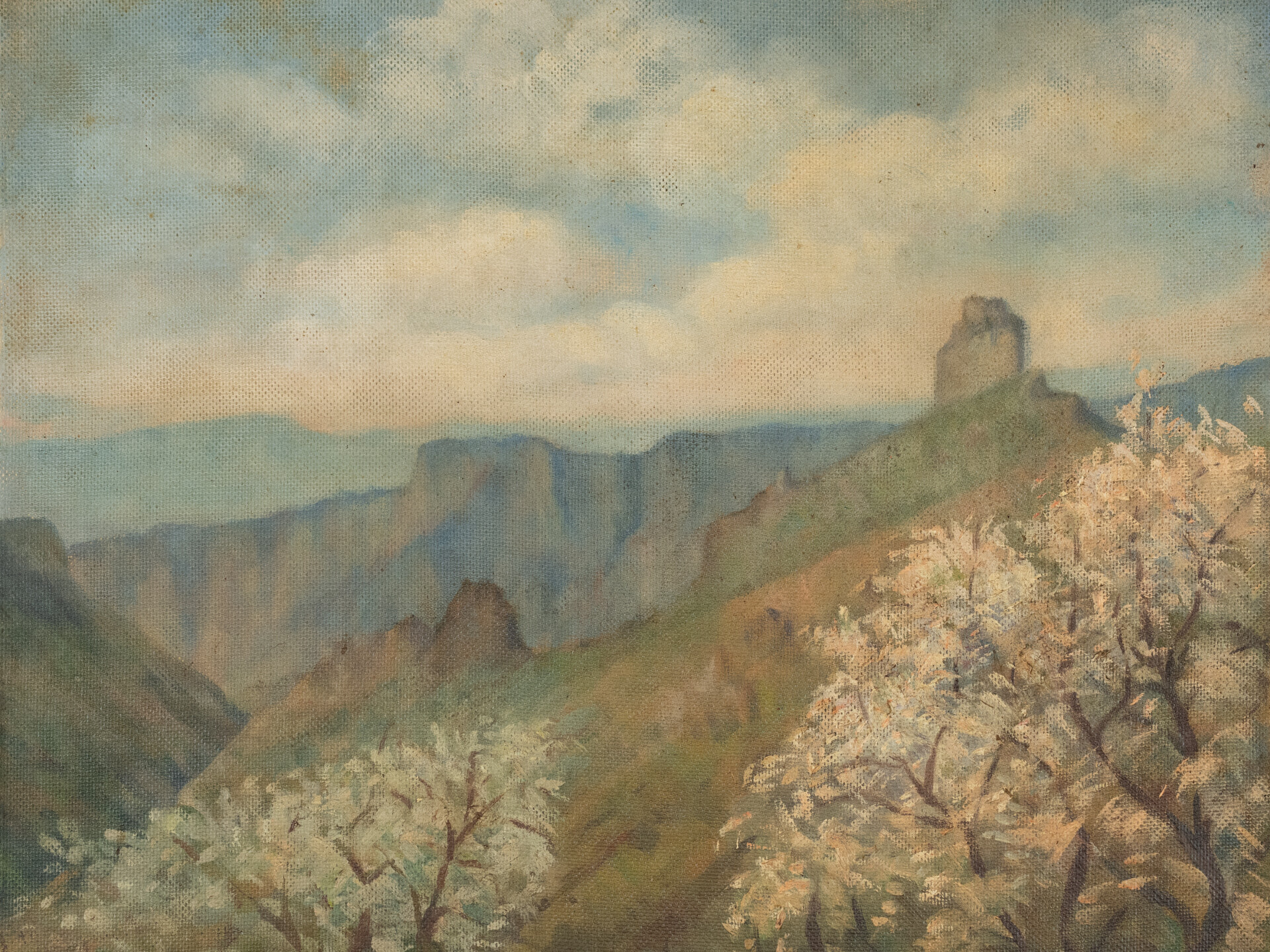 Sin título (Paisaje de la cumbre. Roque Nublo). Tomás Gómez Bosch