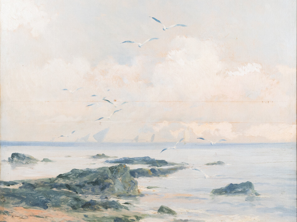 Marina con gaviotas. Eliseo Meifrén