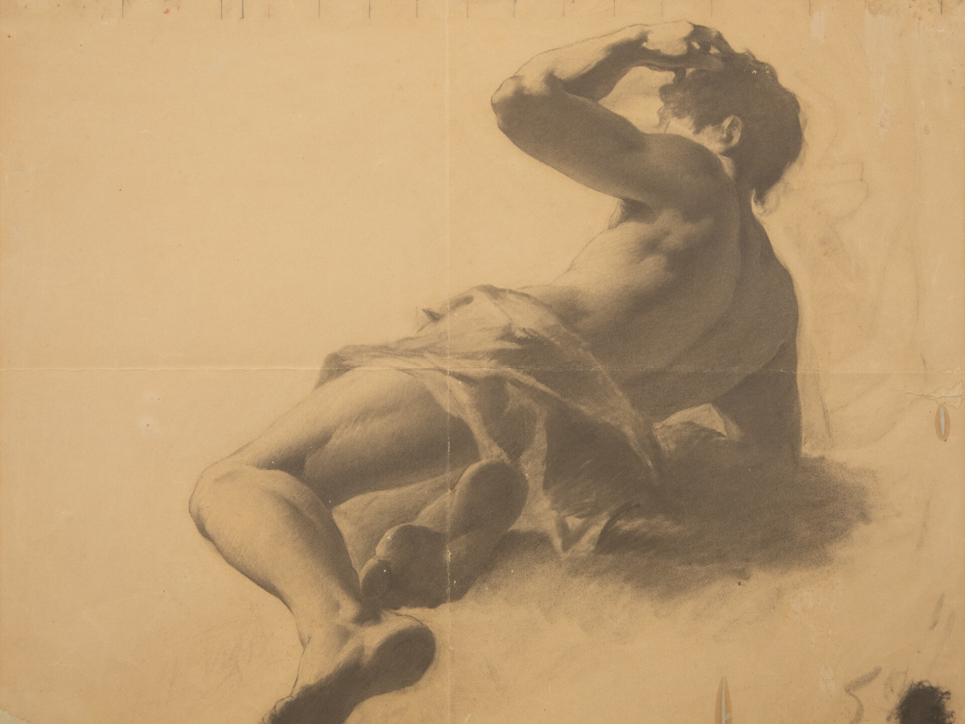 Escorzo masculino. Manuel González Méndez