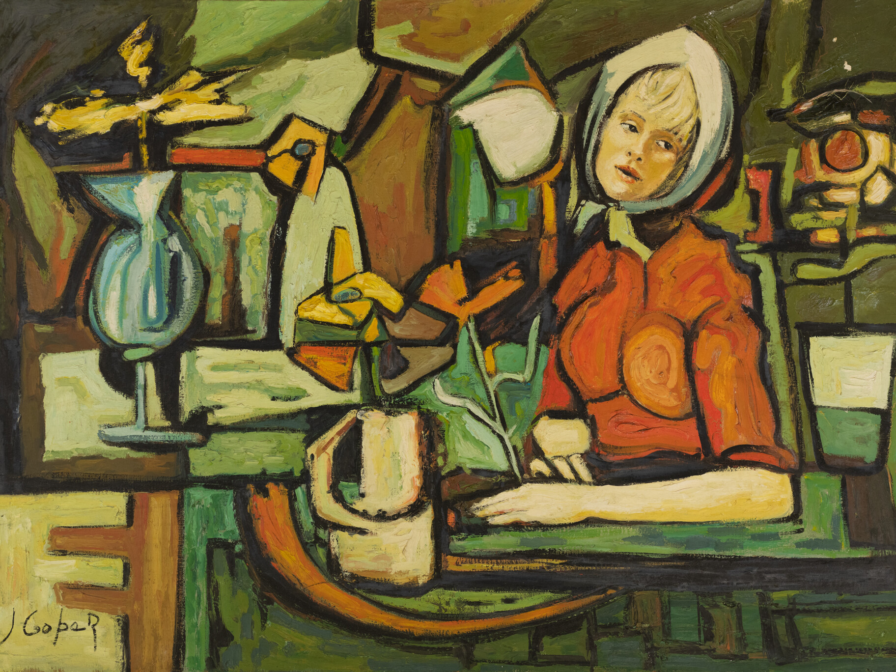 La florista. José Gopar