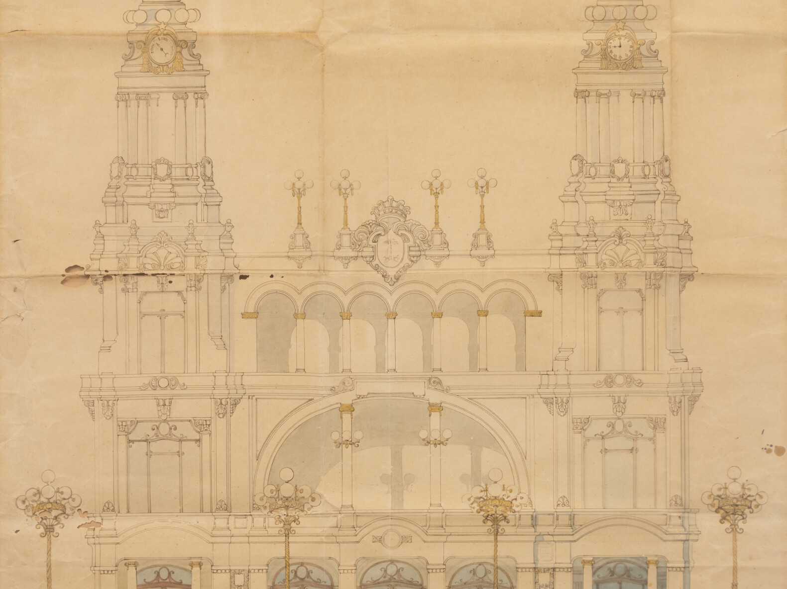 Proyecto fachada Gabinete. Autor desconocido