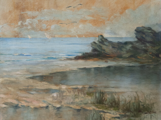 Sin título (Paisaje, orilla). Faustino Márquez