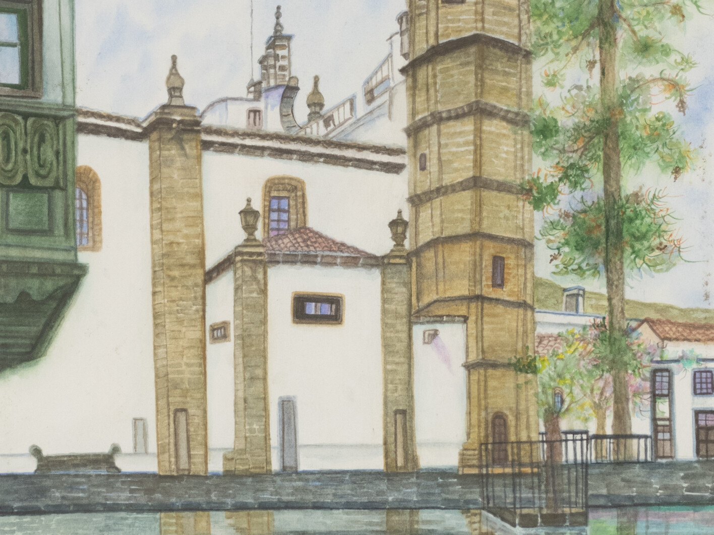 Torre Amarilla. Basílica del Pino. Teror. Josefina Aguiar Cárdenes