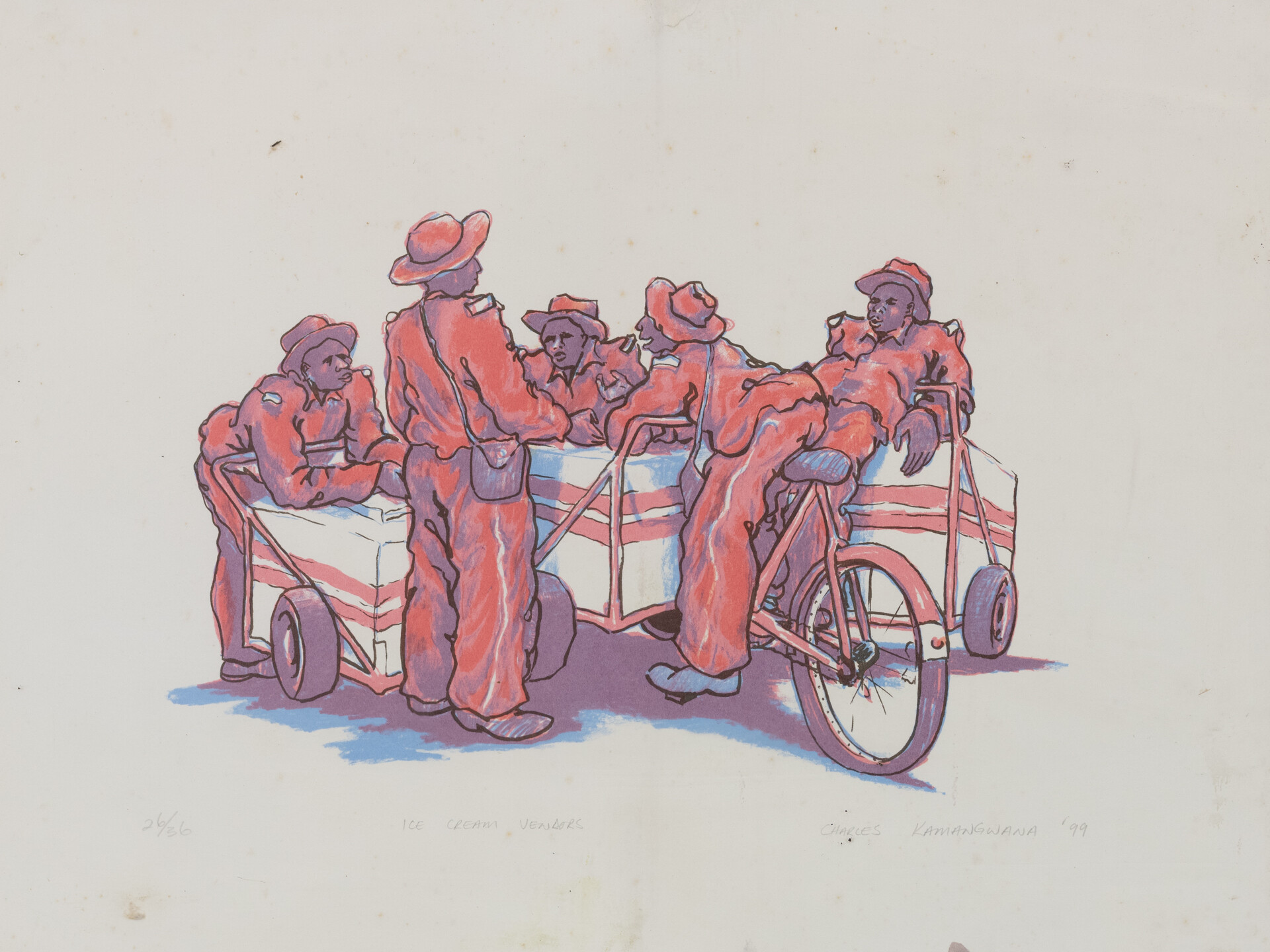 Ice cream vendors. Charles Kamangwana