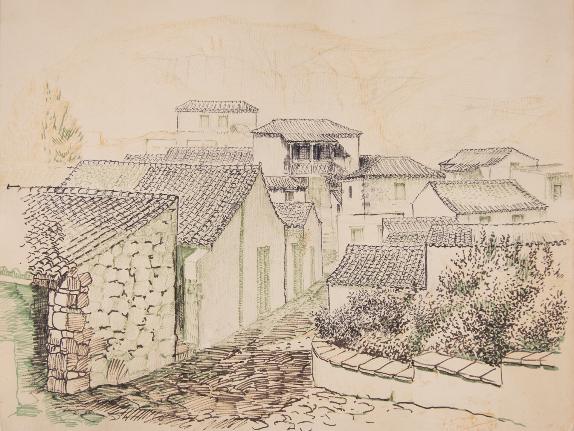 Caserío de Fataga. Victorio José Rodríguez Cabrera