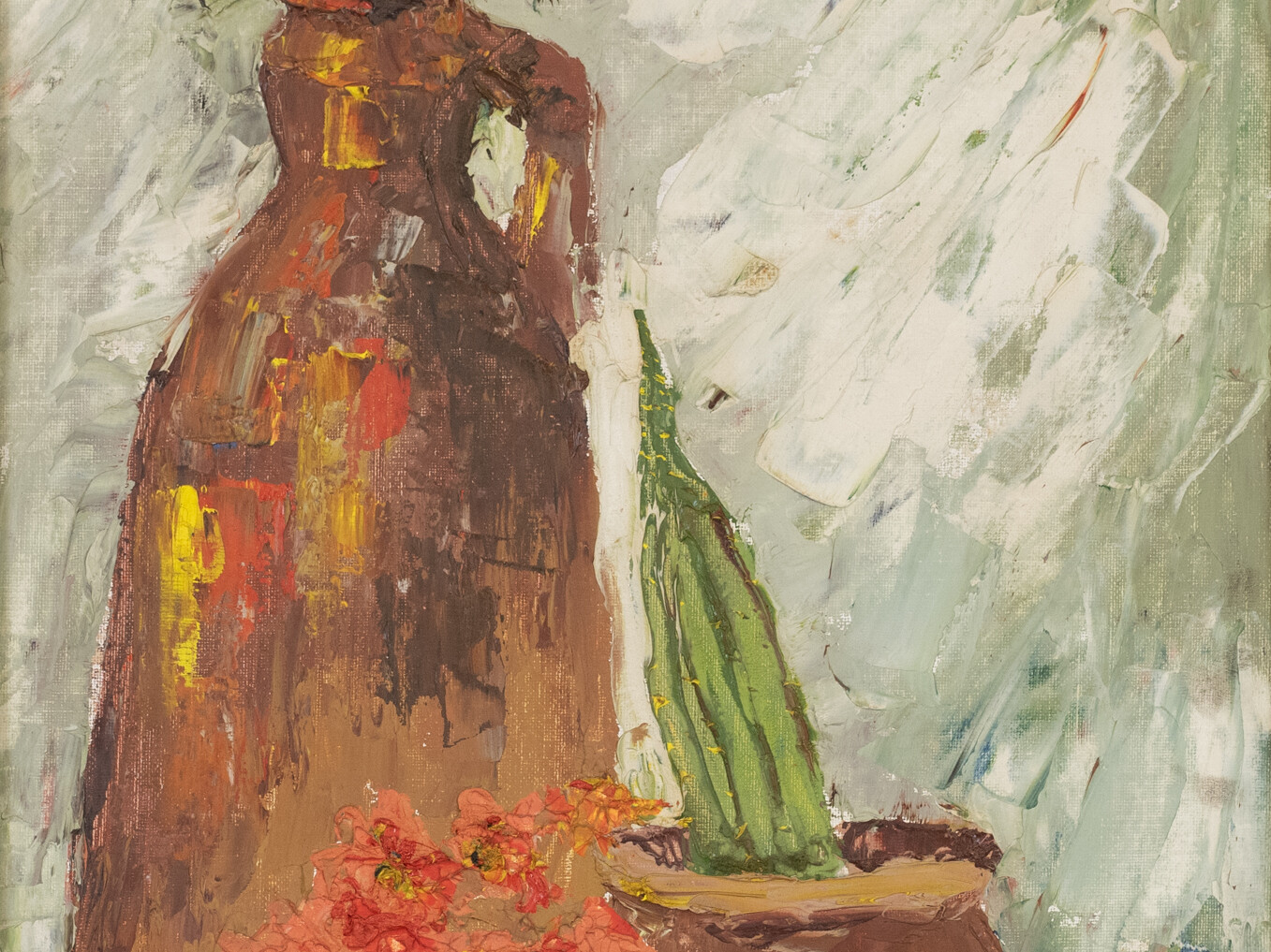 Bodegón (con cactus y flores). Soledad Martel